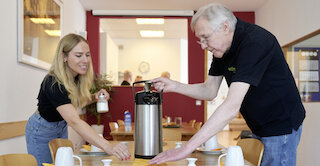 Kaffee auf dem Tisch